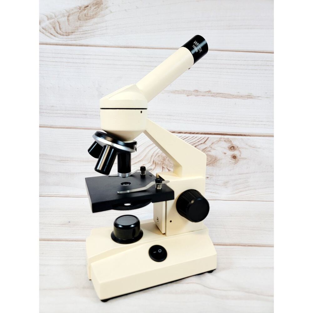 AmScope WF10X Portable Science Biological Compound Microscope 4x, 10x, 40x